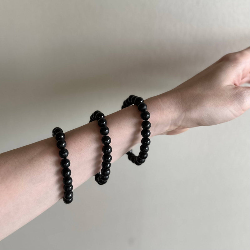 Shungite Bracelet 8mm (Crystals and Stones)