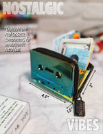 70270 Small Womens Cute Wallet Retro 80 Cassette Tape Purple | WILD FLIER GIFTS AND APPAREL