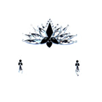 Nakia Iridescent & Black Crystal Face Jewels: IRI/BLK / O/S | WILD FLIER GIFTS AND APPAREL