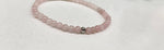 Rose Quartz Stretchable Bracelet 4MM Beads - 7.5 Inches Long