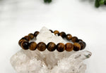 Yellow Tiger Eye Faceted Bracelet 8mm Stretchable Beads 7.5" L | WILD FLIER GIFTS AND APPAREL