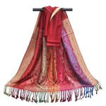 6 Pack Pashmina Paisley Section Rainbow Shawl Wraps Assorted | WILD FLIER GIFTS AND APPAREL