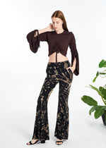 Womens Clothing - Tie-Dye Pants (TH-1786): Brown / Free Size | WILD FLIER GIFTS AND APPAREL