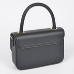 Red Heart Enamel Bag: Black