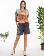 Positive Vibes Butterfly Tie Dye Crop Top | WILD FLIER GIFTS AND APPAREL