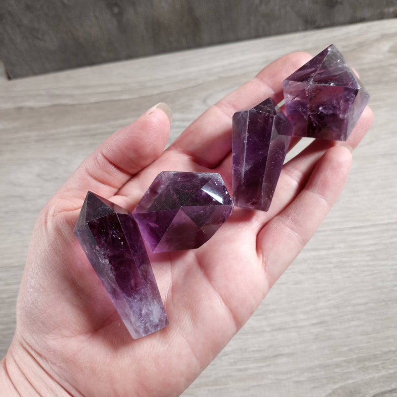 Amethyst Diamond Obelisk – Crystal Tower : 1-2 oz | WILD FLIER GIFTS AND APPAREL