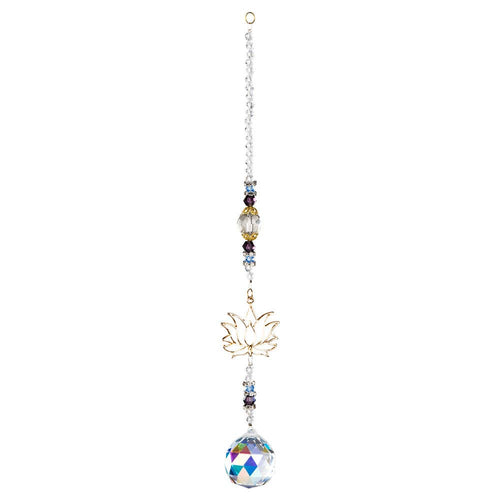 LOTUS CRYSTAL SUNCATCHER | WILD FLIER GIFTS AND APPAREL