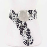 Faux animal Fur Disc Belt: BK | WILD FLIER GIFTS AND APPAREL