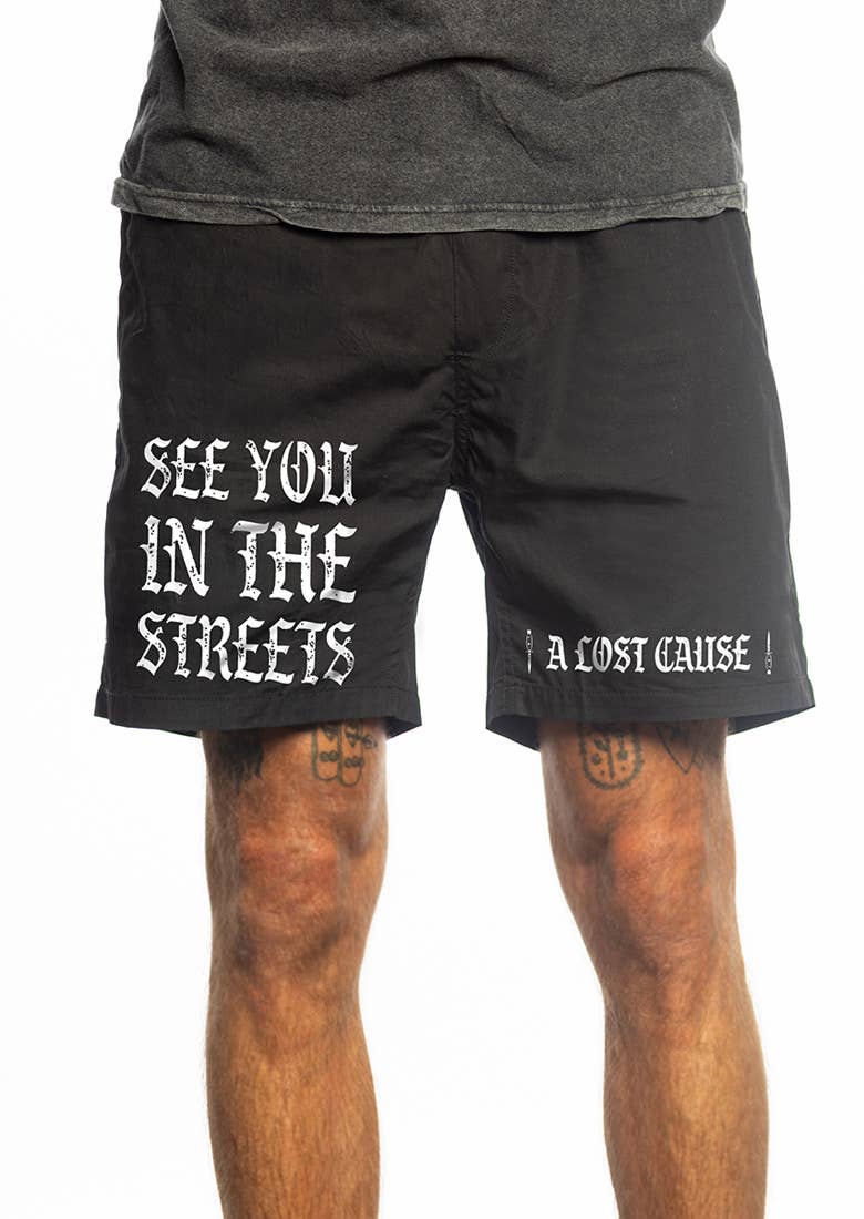 Streets Shorts: Black / XL | WILD FLIER GIFTS AND APPAREL
