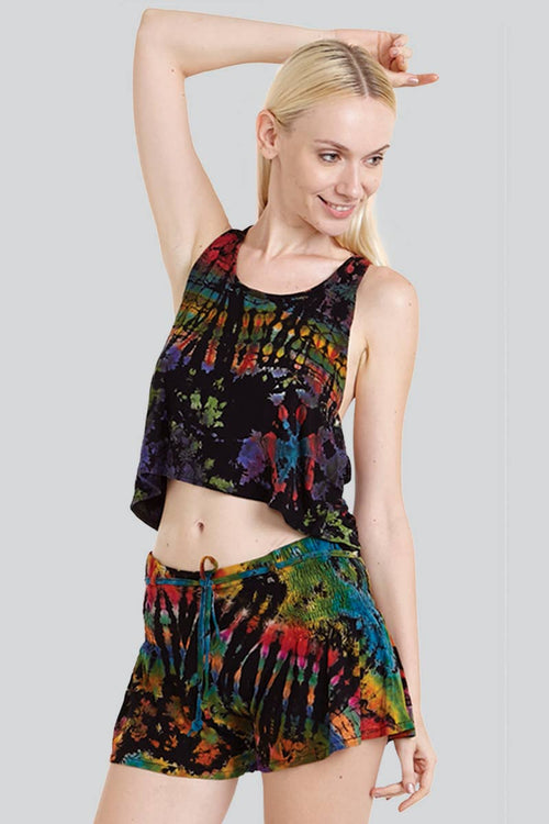 Womens Clothing - Tie-Dye Crop Tops (TH-859): Assorted (Available Colors) / SM | WILD FLIER GIFTS AND APPAREL