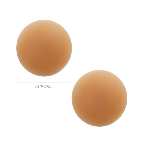 Mocha Yummy Skin INVISIBLE REUSABLE Silicone Nipple Cover Pasties: Nude Color / O/S | WILD FLIER GIFTS AND APPAREL