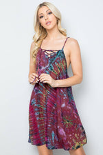 Tie-Dye Short Dress : Assorted (Available Sizes) / One Size