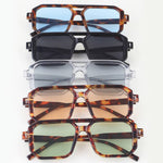 Tinted Block Aviator Sunglasses: MIX | WILD FLIER GIFTS AND APPAREL