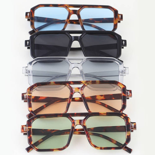 Tinted Block Aviator Sunglasses: MIX | WILD FLIER GIFTS AND APPAREL