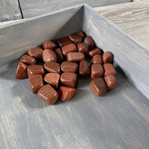 Goldstone Tumbled Stones Wholesale  – 1LB Bulk Lot | WILD FLIER GIFTS AND APPAREL