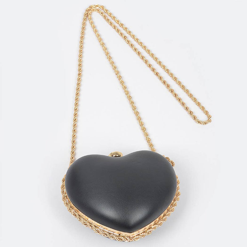 Heart Frame Chain Mini Crossbody Bag: Red | WILD FLIER GIFTS AND APPAREL