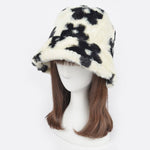 Faux Fur Printed Bucket Hat: WT | WILD FLIER GIFTS AND APPAREL