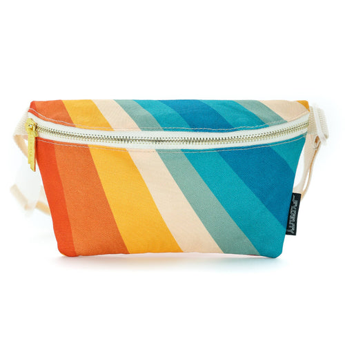 83864: Fanny Pack | Slim | Recycled RPET | Retro Rainbow | WILD FLIER GIFTS AND APPAREL