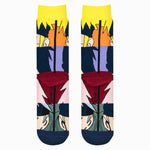 Odd Sox Naruto Faces Mash Up - Mens Crew Straight