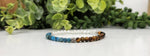 WEIGHT LOSS-Blue Apatite/Tiger Eye/Clear Qrtz Bracelet 4MM