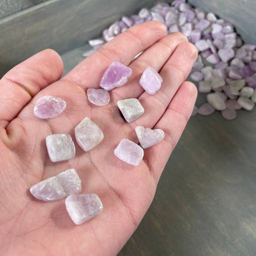 Kunzite Tumbled Stones Wholesale – 1 LB Bulk Lot | WILD FLIER GIFTS AND APPAREL