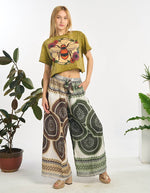 Floral Print Wide Leg Pant(TH-1995): One Size | WILD FLIER GIFTS AND APPAREL