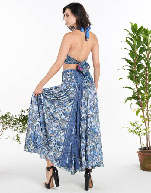 Paisley Print Polysilk Wide Leg Pants : Assorted Color / One Size | WILD FLIER GIFTS AND APPAREL