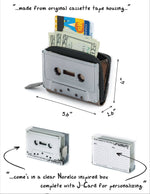 Fydelity Retro Cassette Wallet | Gunmetal