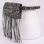 Snakeskin Curtain Fanny Pack: Black White | WILD FLIER GIFTS AND APPAREL