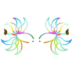 Rainbow Petal Glow Holographic Face Sticker: Holographic / O/S | WILD FLIER GIFTS AND APPAREL