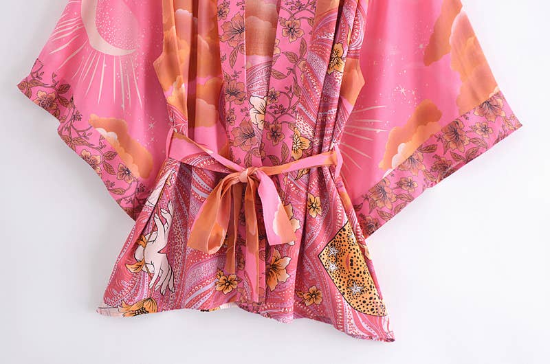 Bohemian Moon Kimono - Small Size | WILD FLIER GIFTS AND APPAREL