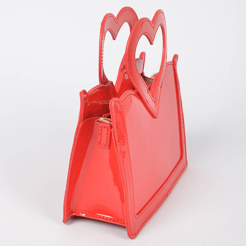 Enamel Top Handle Bag: Black | WILD FLIER GIFTS AND APPAREL