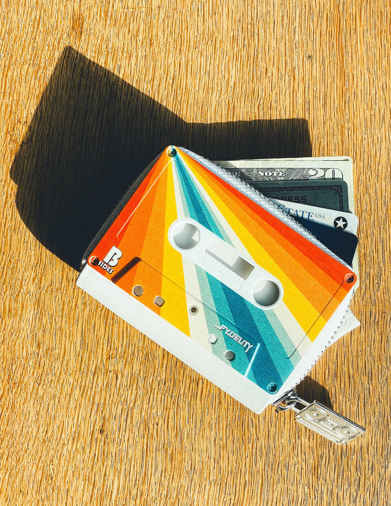 Fydelity Retro 80s Cassette Mixtape Wallet | Retro Rainbow