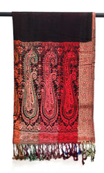 6 Pack Pashmina Paisley Section Rainbow Shawl Wraps Assorted | WILD FLIER GIFTS AND APPAREL