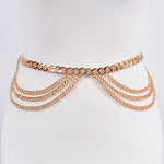 Symmetric Chain Belt: Gold | WILD FLIER GIFTS AND APPAREL
