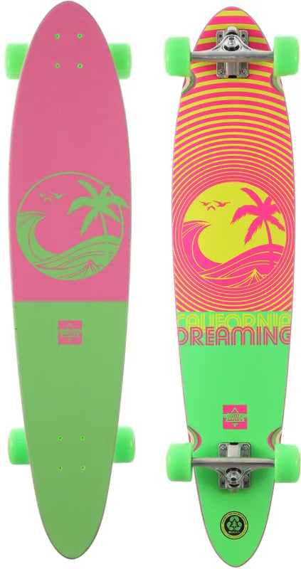 Dusters California Dreaming Neon Longboard Complete 40” - WILD FLIER GIFTS AND APPAREL