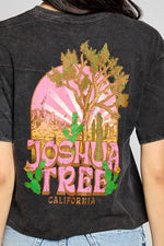 Organic Generation “Joshua Tree California” Mineral Washed Cropped Tee