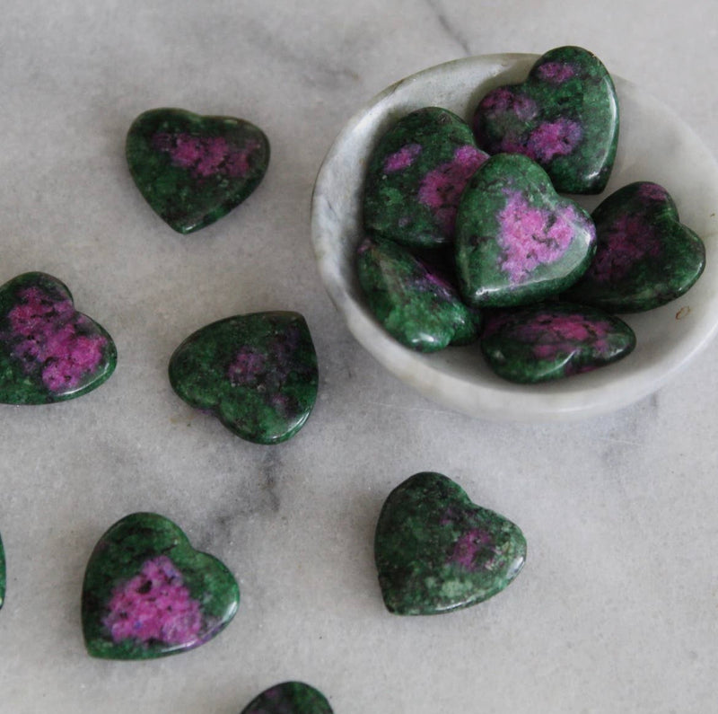 Pebble House Ruby Zoisite Mini Heart (Crystals & Stones)