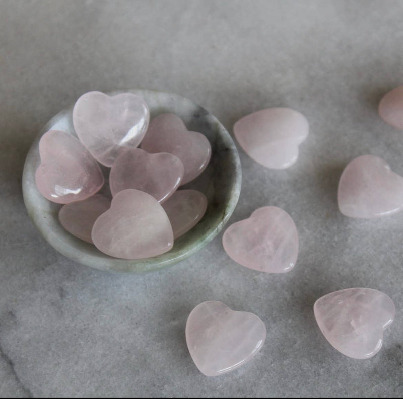 Pebble House Rose Quartz Mini Heart (Crystals & Stones)