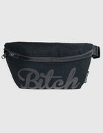 Fydelity Fanny Pack | Small Ultra-Slim | WERDS Bitch Black & Black