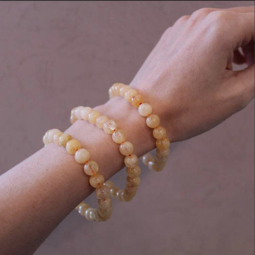 Pebble House Citrine Bracelet 8mm (Crystals & Stones) - WILD FLIER GIFTS AND APPAREL