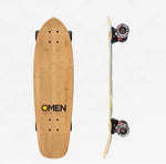 Omen Bolt Wolf Mini Cruiser Complete Skateboard 8.5”x29” - WILD FLIER GIFTS AND APPAREL