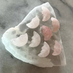 Pebble House Rose Quartz Moon Face (Crystals & Stones)