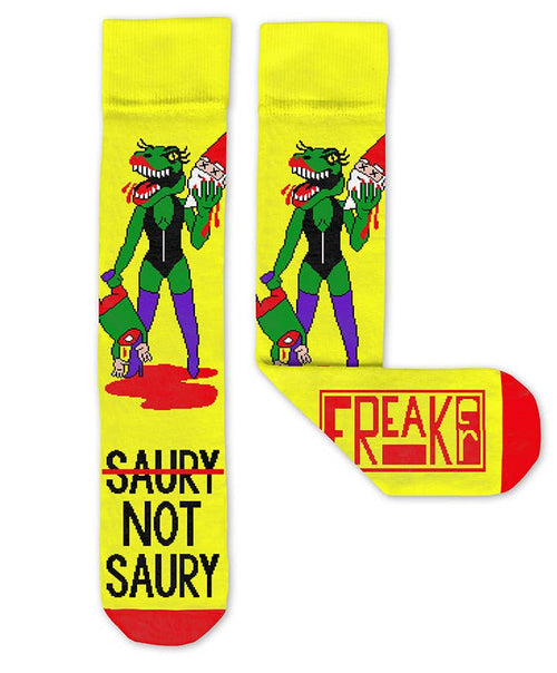 Freaker Feet Socks-Saury Not Saury Not Sorry - WILD FLIER GIFTS AND APPAREL