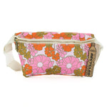 Fydelity Fanny Pack |Ultra-Slim| Recycled RPET | Floral Red Pink