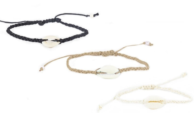 Lotus and Luna Braided Shell Bracelet Collection