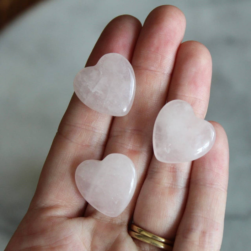 Pebble House Rose Quartz Mini Heart (Crystals & Stones)