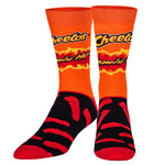 Odd Sox Flamin Hot Cheetos - Mens Crew Straight Socks - WILD FLIER GIFTS AND APPAREL