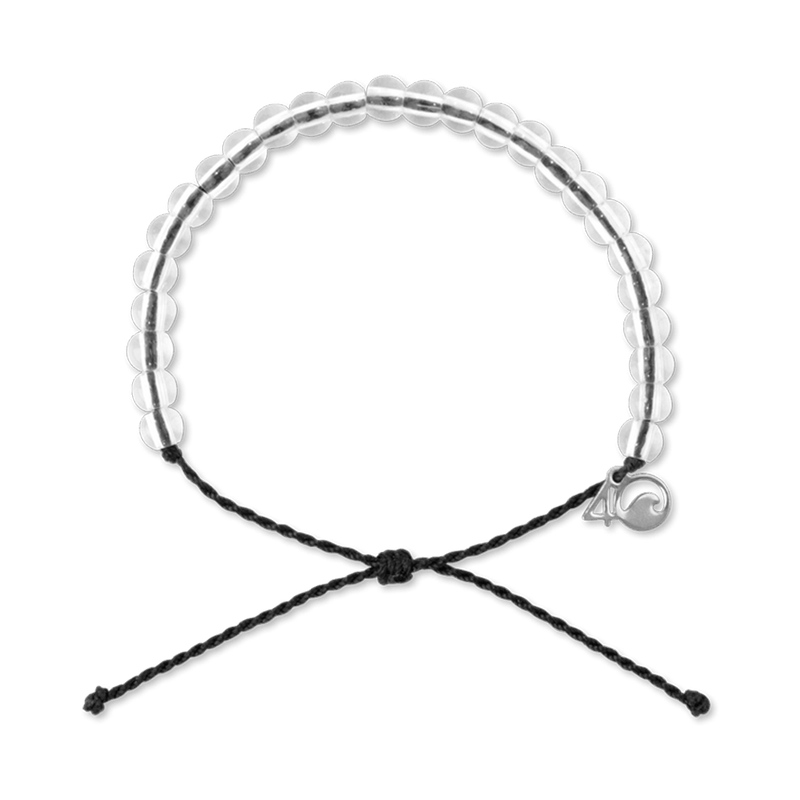 A must-have for anyone who loves the ocean Wearing the 4ocean Bracelet instantly identifies you as a member of the clean ocean movement. It acts as a reminder to curb your consumption of single-use plastic and symbolizes your commitment to a plastic-free ocean. Every bracelet purchased funds the removal of one pound of trash from the ocean and coastlines.  FEATURES  Every bracelet purchased funds the removal of one pound of trash from the ocean, rivers, and coastlines Cord manufactured in China from 100% ce