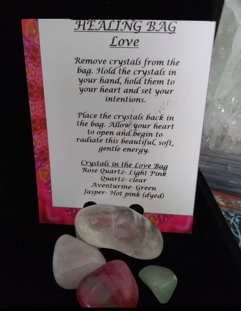 Natures Retreat Love Crystal Healing Bag - WILD FLIER GIFTS AND APPAREL